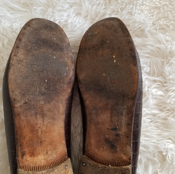 PRICE DROP TODAY ONLY Salvatore Ferragamo Brown Croc Loafers, 8.5AAA - Picture 12 of 12